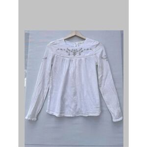 sfera botton back emroidered girl blouse size 13-14